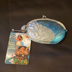 Disney Moana Blue and Silver Coin Purse